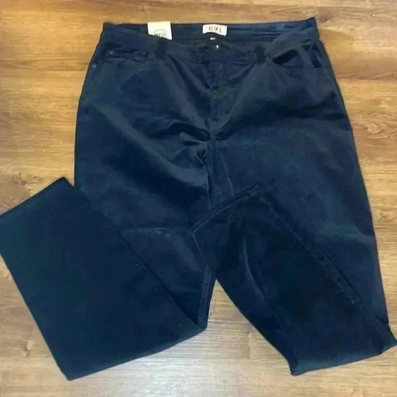 Preston Velvet NWT High Rise Skinny Women’s 16 Black Stretch EV1 Jeans - Picture 1 of 10